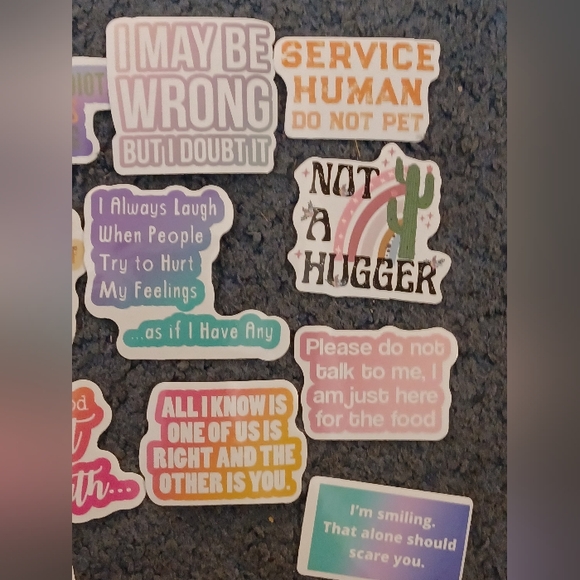 Lot of 25 anti-social stickers - Picture 2 of 5